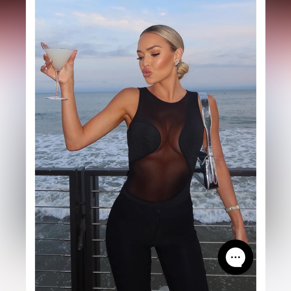 White Fox Wild for the Night bodysuit NWT